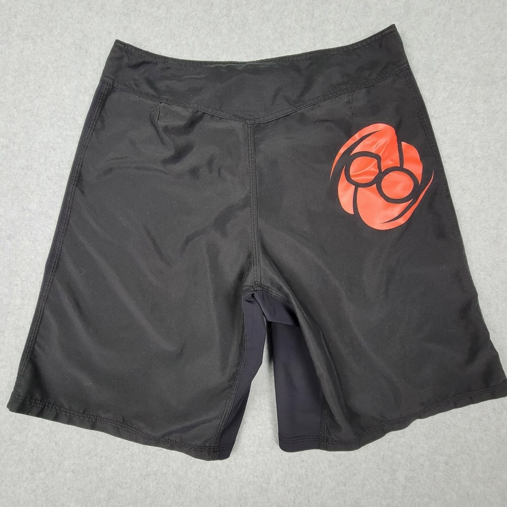 Clinch Gear MMA Shorts Men's 32 Black Red White Wrestling Jiu Jitsu - Picture 2 of 8
